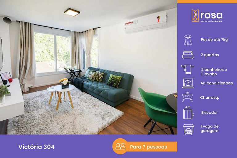 Rosa Apartamento Victória 304