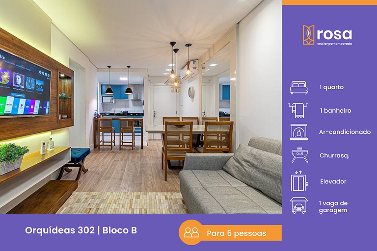Rosa Apartamento Orquídeas 302 B