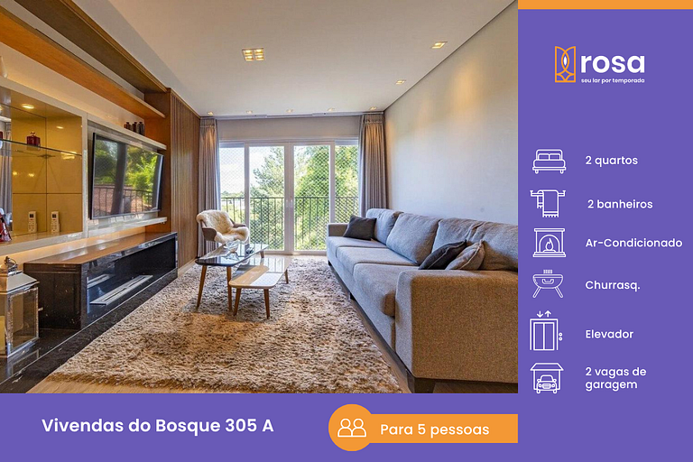 Rosa Apartamento Vivendas do Bosque 305 A