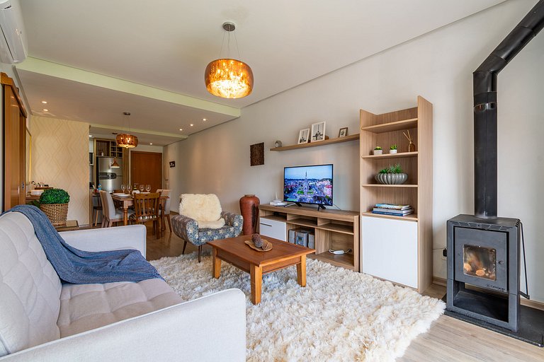 Rosa Apartamento com piscina para até 8 pessoas