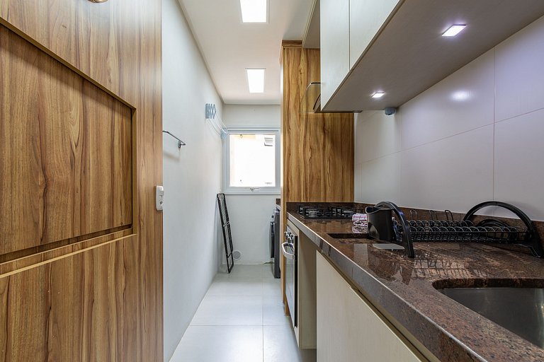 Rosa Apartamento com piscina para até 8 pessoas