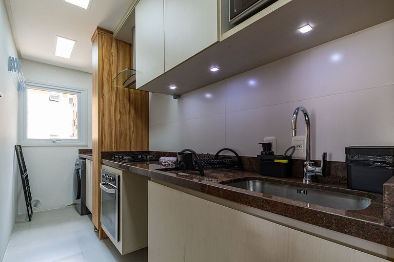 Rosa Apartamento com piscina para até 8 pessoas