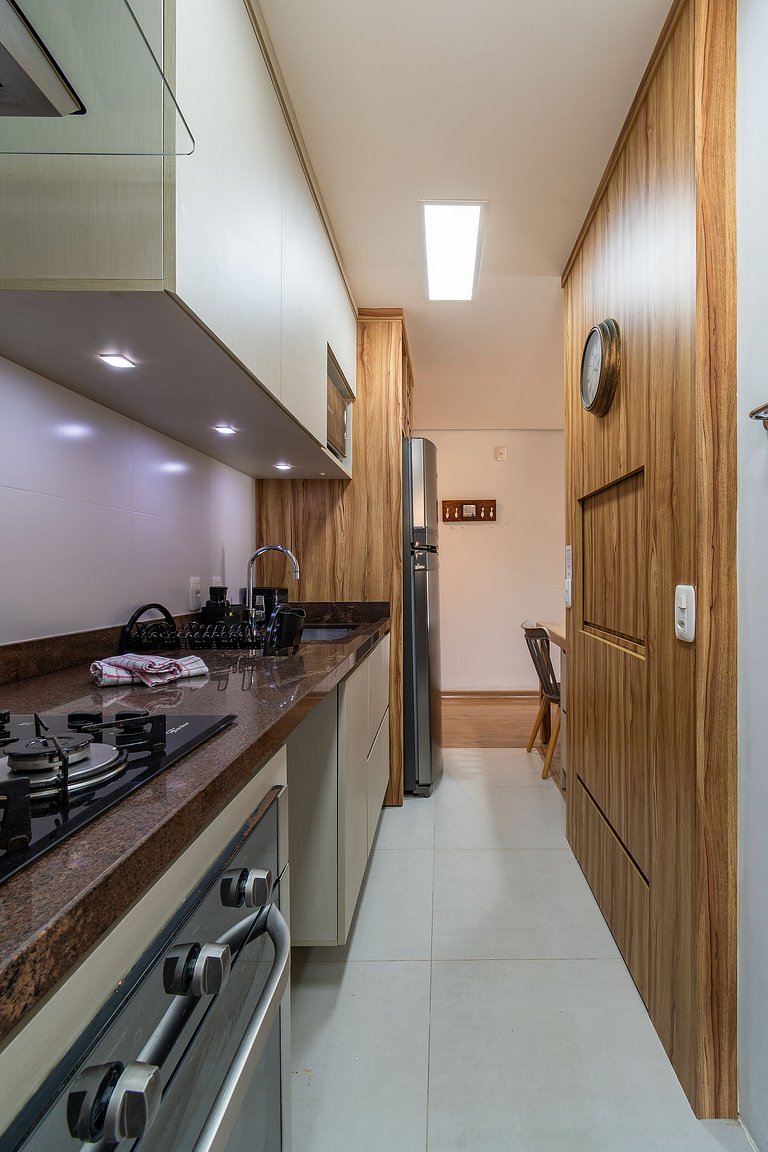 Rosa Apartamento com piscina para até 8 pessoas