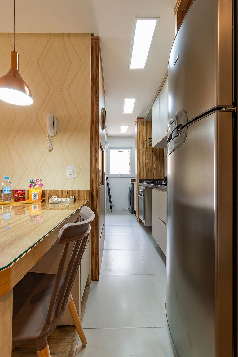 Rosa Apartamento com piscina para até 8 pessoas
