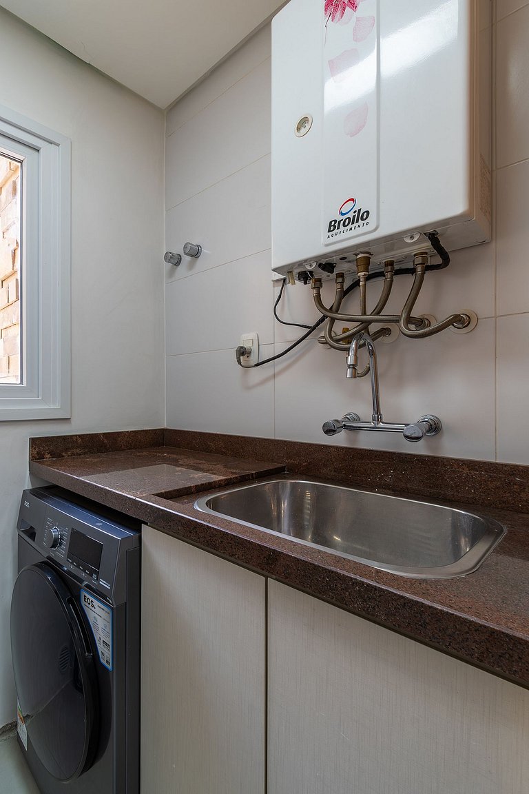 Rosa Apartamento com piscina para até 8 pessoas