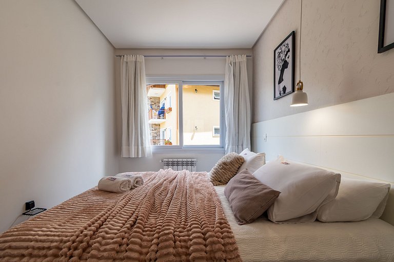 Rosa Apartamento com piscina para até 8 pessoas