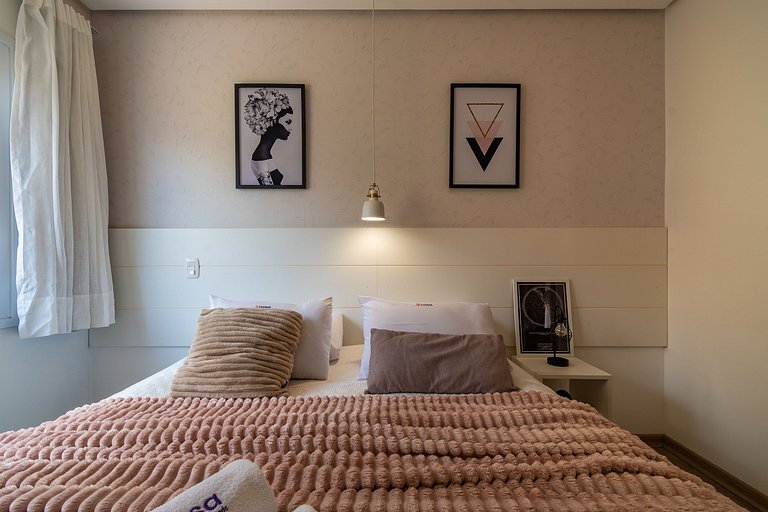 Rosa Apartamento com piscina para até 8 pessoas