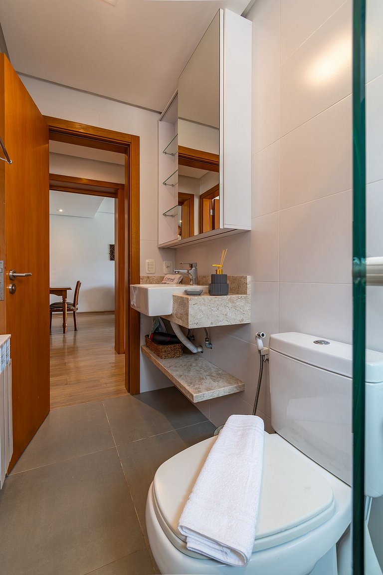 Rosa Apartamento com piscina para até 8 pessoas
